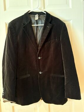 Claiborne Men's Black Velvet Sport Coat